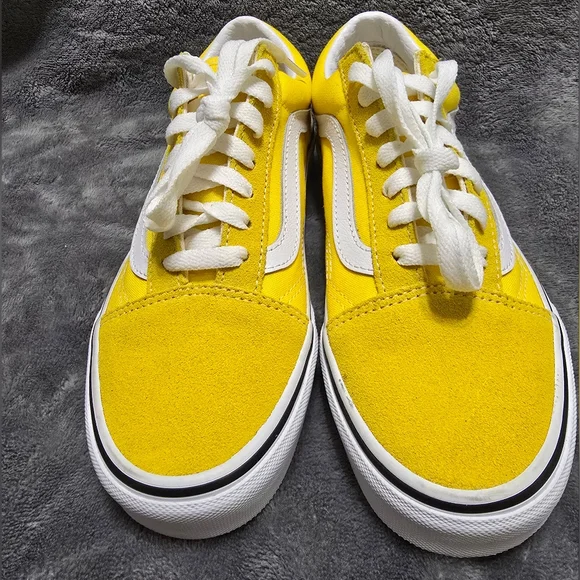 VANS OLD SKOOL Bright Yellow and White - Picture 2 of 7